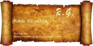 Rabb Gizella névjegykártya